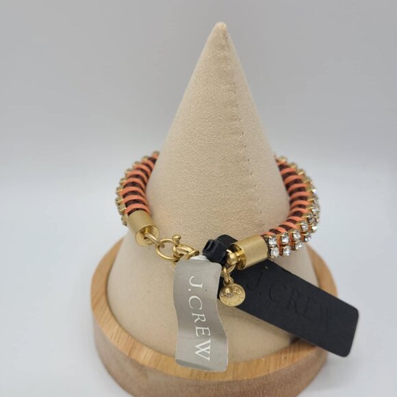 J Crew Crystal Braided Bracelet NWT!  NEW! - Picture 3 of 10